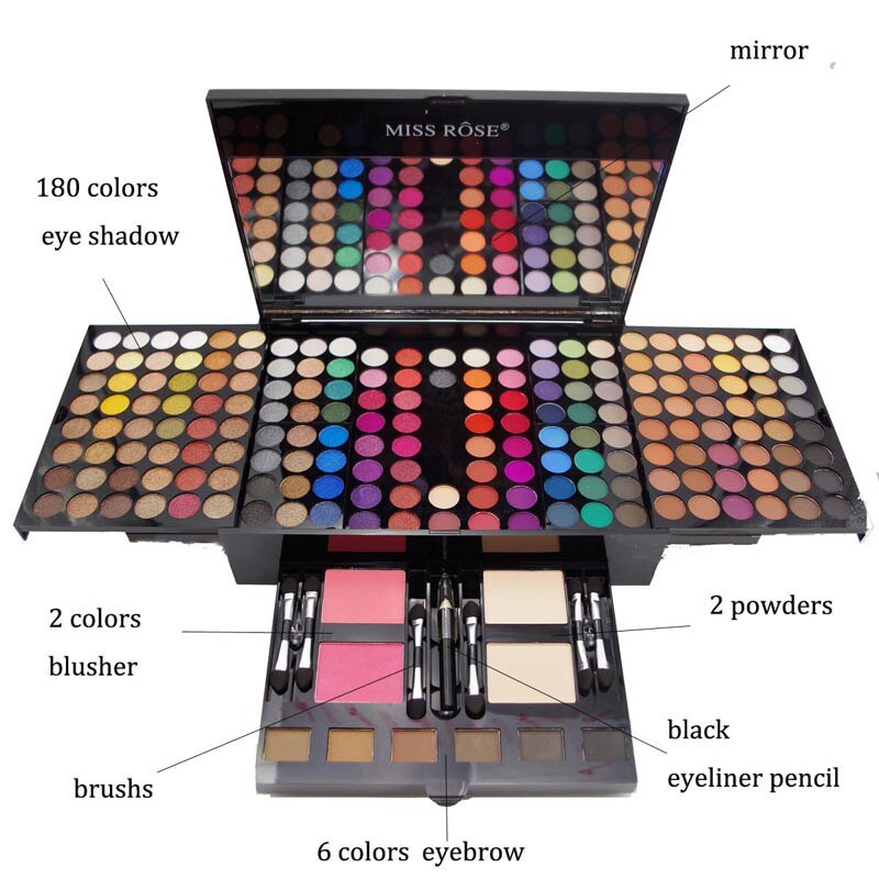 180-Color Eyeshadow & Blush Palette Set – view 2