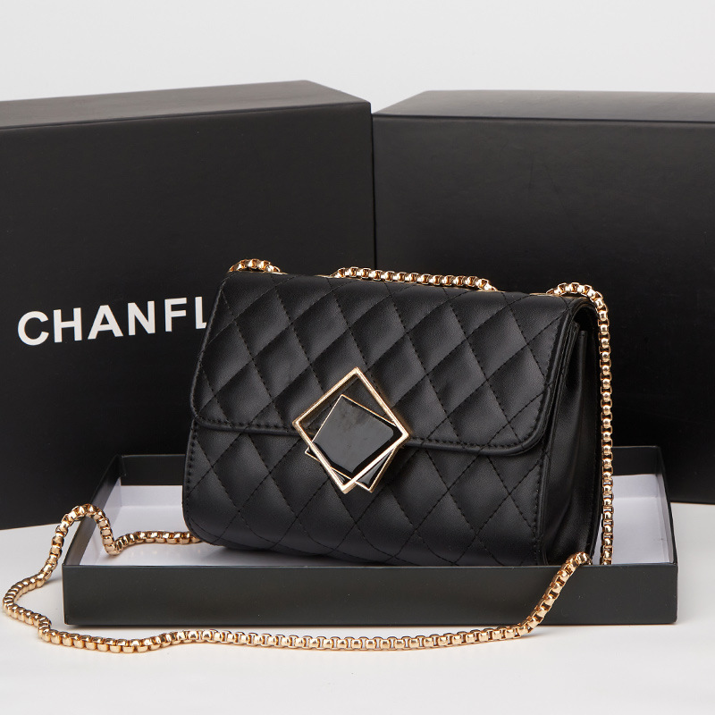 Vintage Quilted Mini Square Crossbody Bag