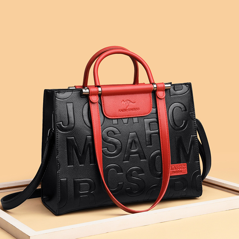 Retro Print Large Capacity Crossbody Handbag