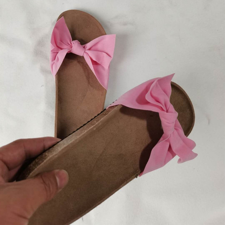 Plus Size Bow Slippers New Platform Beach Shoes Women - Image 6